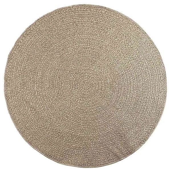 vidaXL Teppich ZIZUR Beige Ø 200 cm Jute-Optik Indoor und Outdoor 4010417 günstig online kaufen