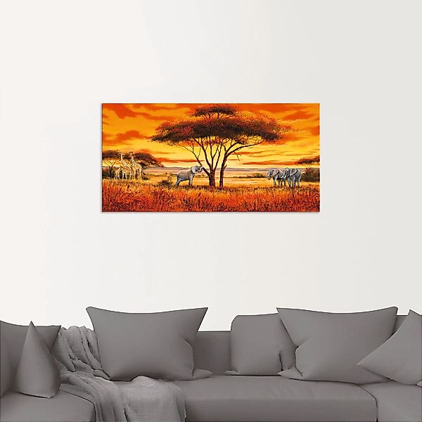 Artland Wandbild "Afrikanische Landschaft II", Afrika, (1 St.), als Alubild günstig online kaufen