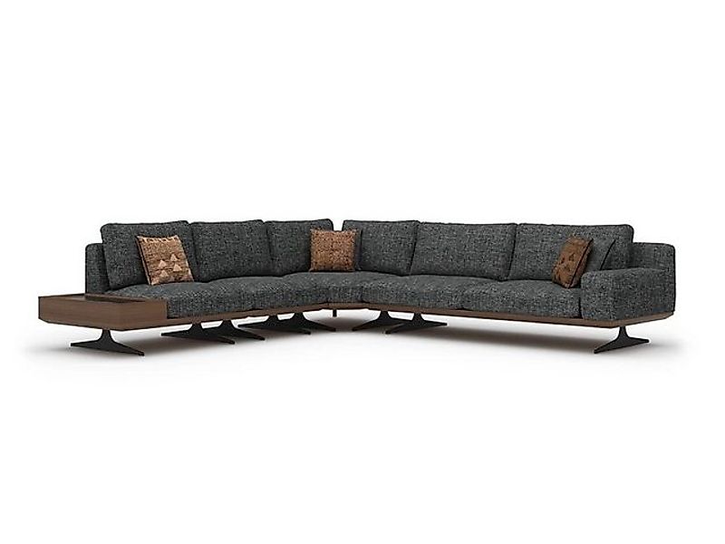 Xlmoebel Ecksofa Luxuriöses Polstermöbel-Set für das Wohnzimmer mit grauem günstig online kaufen