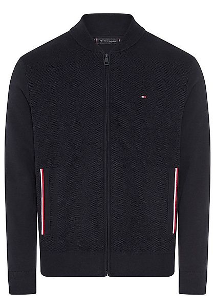 Tommy Hilfiger Strickjacke RWB TEXTURED ZIP THROUGH BOMBER günstig online kaufen