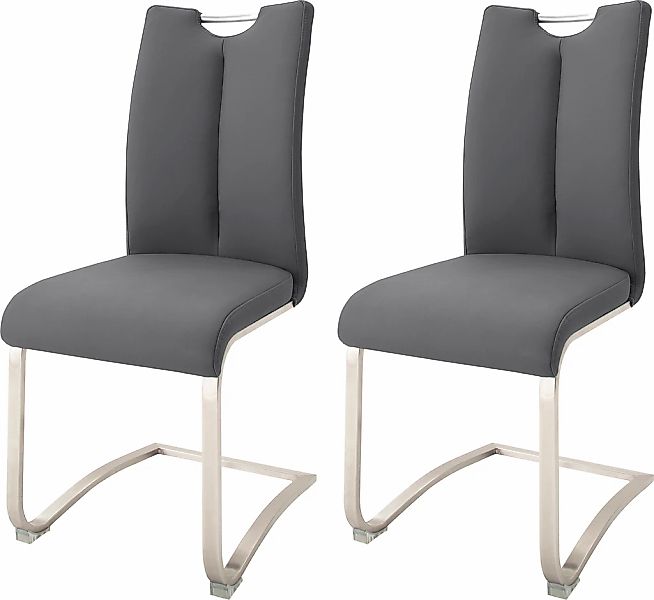MCA furniture Freischwinger "Artos", (Set), 2 St., Leder, Stuhl mit Echtled günstig online kaufen