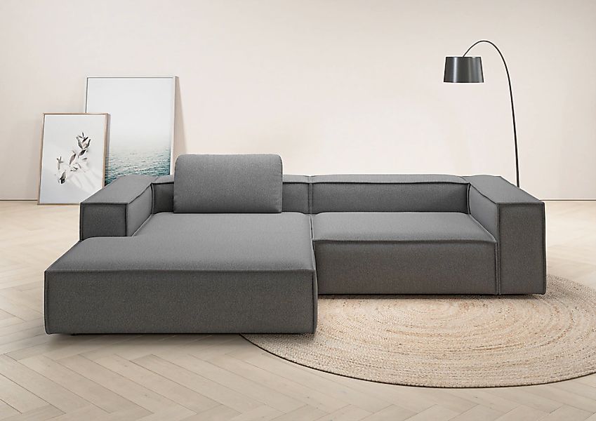 Home affaire Ecksofa "Watertown, modernes XXL L-Form, 306 cm breit" Großzüg günstig online kaufen