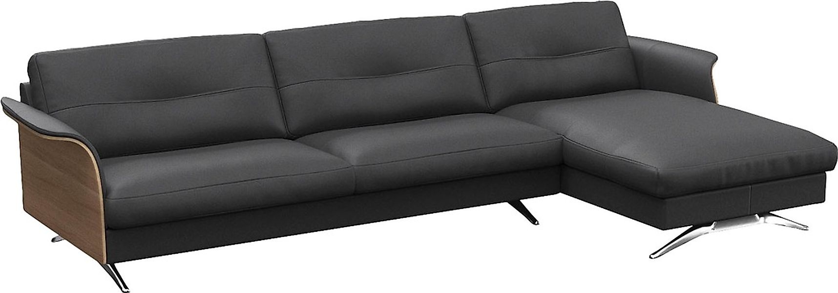 FLEXLUX Ecksofa "Glow, super bequem durch hochwertigem Sitzaufbau mit Feder günstig online kaufen