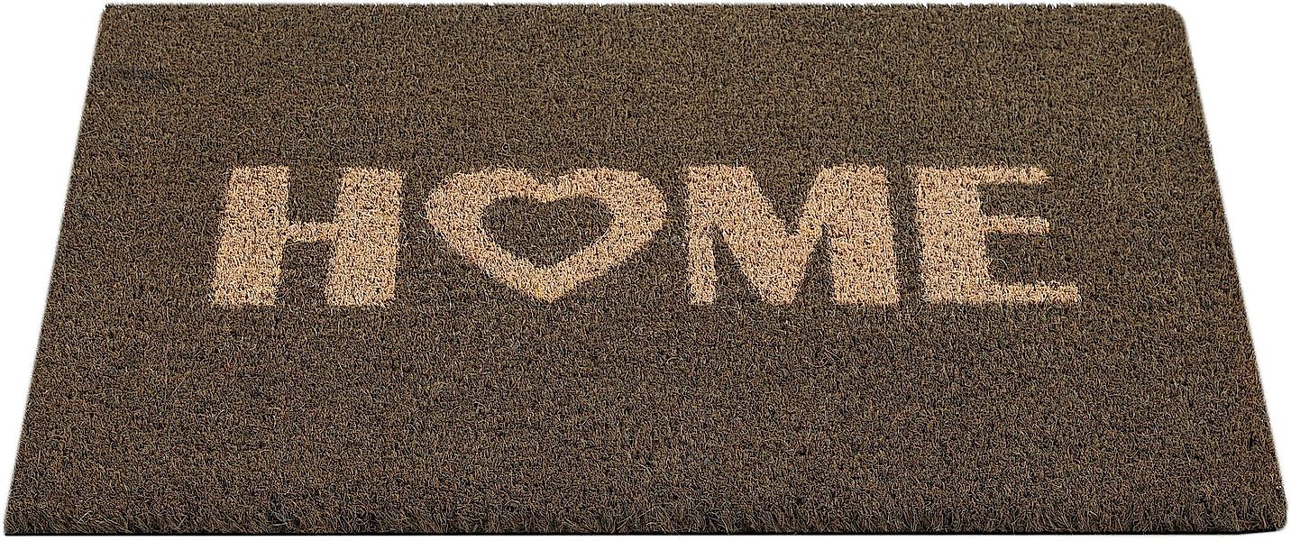 Andiamo Fußmatte Kokos Home Heart, rechteckig, günstig online kaufen