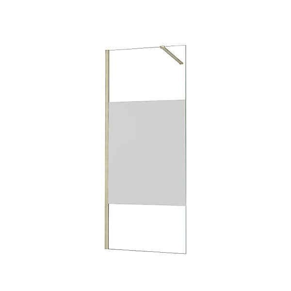 AICA Walk in Duschwand B.80xH.200cm mit Stabilisierungsstange 90cm 8mm Nano günstig online kaufen