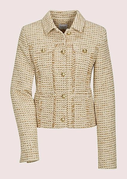MADELEINE Jackenblazer "Tweedblazer Baumwolljacke mit Fransendetails" Tweed günstig online kaufen