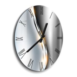 DEQORI Wanduhr 'Elegantes Vektordesign' (Glas Glasuhr günstig online kaufen
