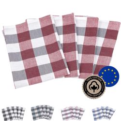 Zestri Geschirrtuch 4er-Set kariert aus 100% günstig online kaufen