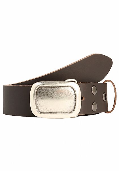 Rettungsring Gürtel Ledergürtel mit austauschbarer Schließe "Rechteck Einge günstig online kaufen