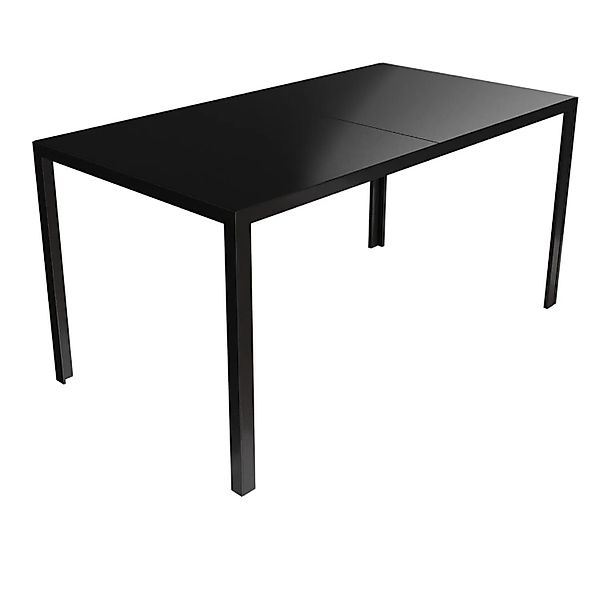 Mojawo Gartentisch Esstisch Outdoor Glastisch Black Line Gartenmöbel 150x80 günstig online kaufen