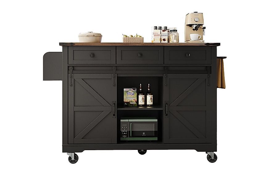 i@home Küchenwagen mit ausziehbarer Arbeitsplatte, Küchenschrank, (Packung günstig online kaufen