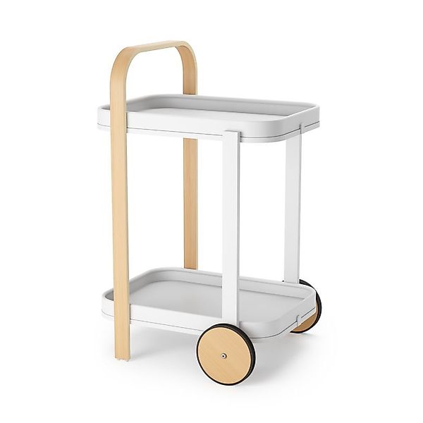Umbra Beistellwagen Bellwood, in Weiß/Natur, 2 günstig online kaufen