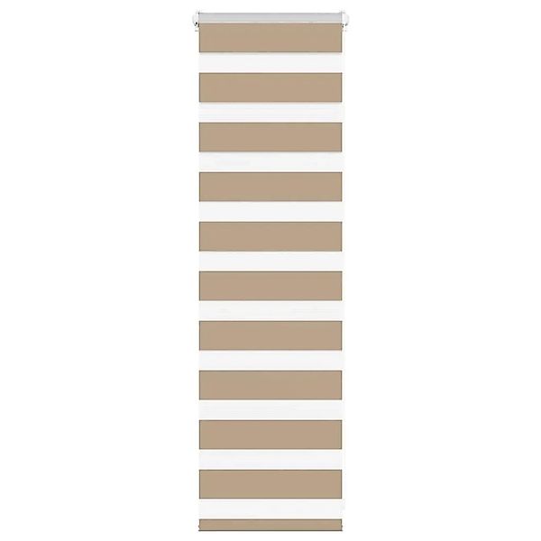 vidaXL Doppelrollo Sandbraun 40x100 cm Stoffbreite 35,9 cm Polyester 401450 günstig online kaufen