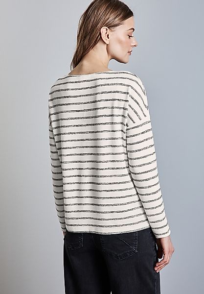 STREET ONE Langarmshirt aus softem Materialmix günstig online kaufen