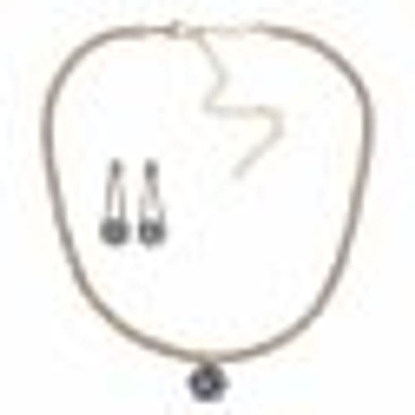 Set Kette Ohrringe Metall 51cm vergoldet glanz Glasstein weiß günstig online kaufen