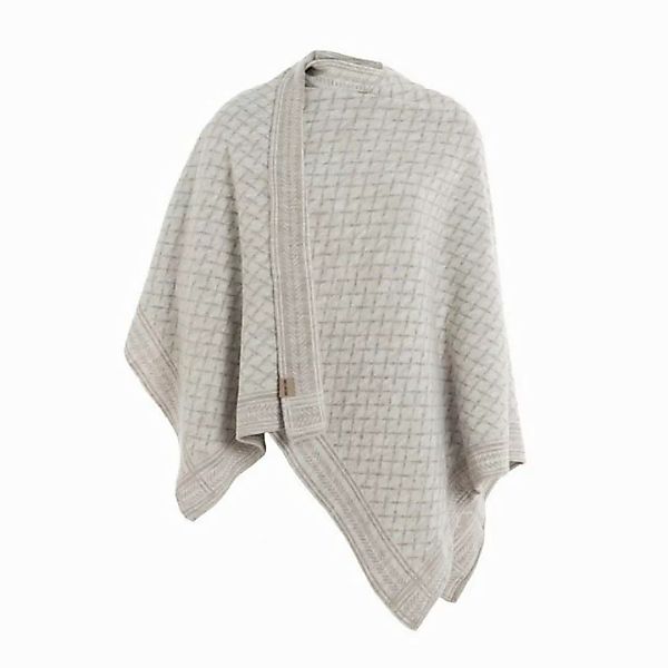 Knit Factory Poncho Dusk Poncho Cape Iced Clay/Beige (1-St) Strick Poncho f günstig online kaufen