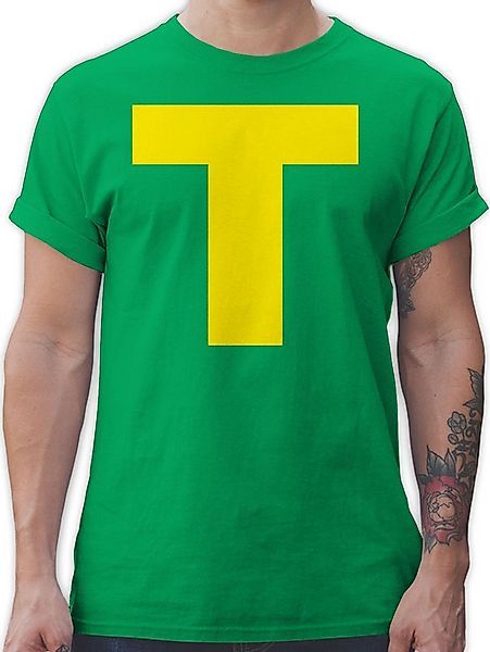 Shirtracer T-Shirt Kostüm Buchstabe T Streifenhörnchen Chipmunk Theodore I günstig online kaufen