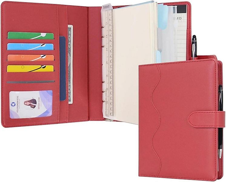 LuxusKollektion Ringbuchmappe Liniertes A5 PU Leder günstig online kaufen