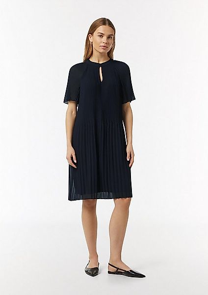 comma Minikleid Kleid Fließendes Plissee-Kleid aus Chiffon günstig online kaufen