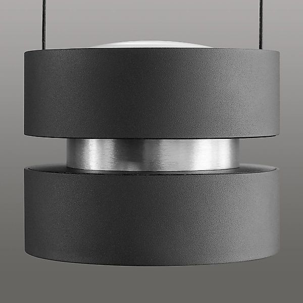 LED-Hängelampe Glow-Sphere, Länge 112 cm, schwarz, Metall günstig online kaufen