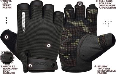 RDX Trainingshandschuhe RDX Gewichtheberhandschuhe, extra dehnbare günstig online kaufen
