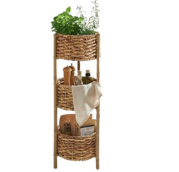 Home-trends24.de Ablageregal Korbregal Wasserhyazinthe Korb Ablage Aufbewah günstig online kaufen