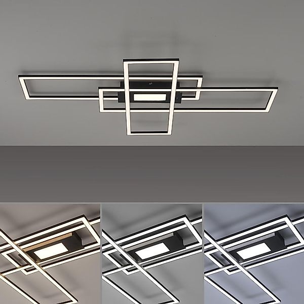 Leuchten Direkt Deckenleuchte ASMIN, LED fest integriert, warmweiß - kaltwe günstig online kaufen