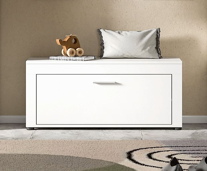 Home affaire Sitzbank "AOSTA, TOPSELLER, Breite 100cm, 1 Klappe, 2 Fächer, günstig online kaufen