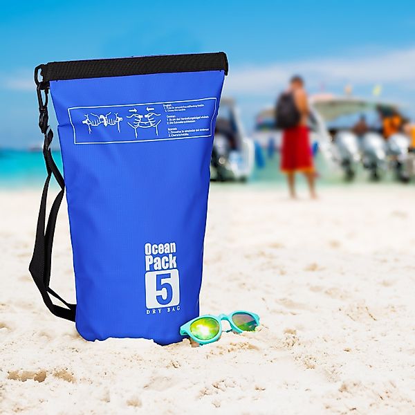 relaxdays Packsack Ocean Pack 5L wasserdicht, günstig online kaufen