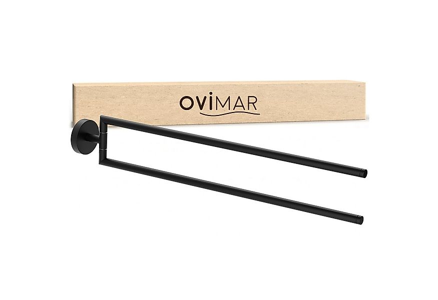 ovimar Doppelhandtuchhalter Senja, aus Edelstahl in Schwarz zur Zum Bohren günstig online kaufen