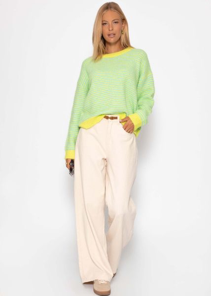 SASSYCLASSY Strickpullover Gestreifter Pullover für Damen günstig online kaufen