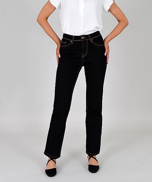 ESRA Straight-Jeans Damen Jeans Geradeschnitt Stretch Jeans Damen Regular F günstig online kaufen