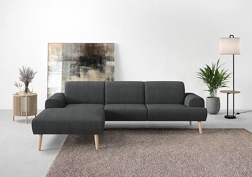 andas Ecksofa »Swift Scandic Design, Federkern für hohen Sitzkomfort, L-For günstig online kaufen