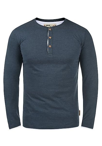 Indicode Rundhalsshirt IDGifford Longsleeve mit Knopfleiste günstig online kaufen