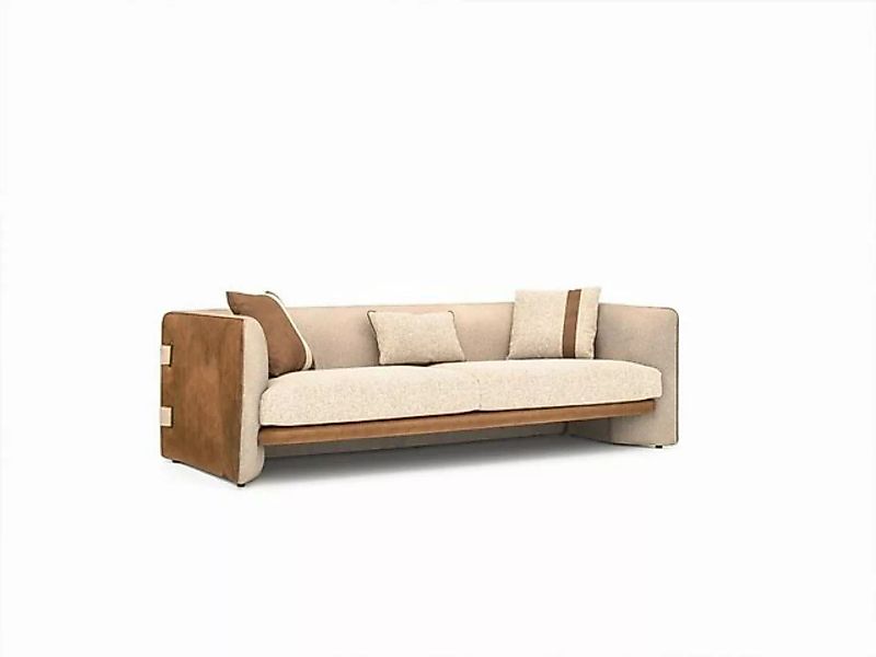JVmoebel 3-Sitzer Beige Sofa Luxus Dreisitzer Modern Einrichtung Polstermöb günstig online kaufen