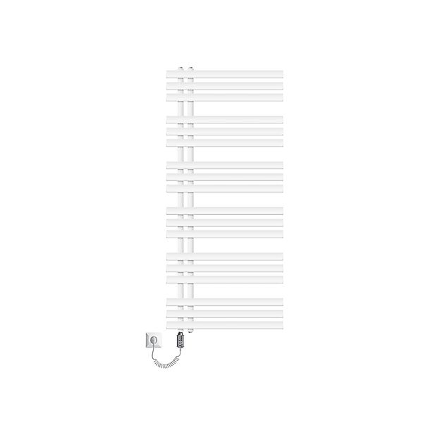 LuxeBath Heizkörper Elektrisch Iron EM 600 x 1400 mm Weiß mit Heizstab 1200 günstig online kaufen