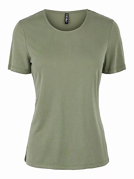 Pieces Kamala Kurzärmeliges T-shirt M Deep Lichen Green günstig online kaufen