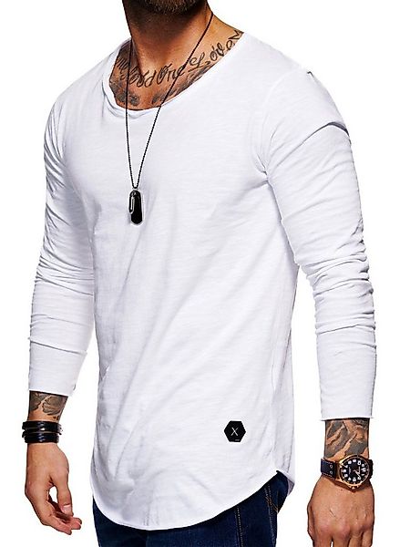 Style-Division Longsleeve SDDENTON Basic O-Neck im Oversize-Look günstig online kaufen