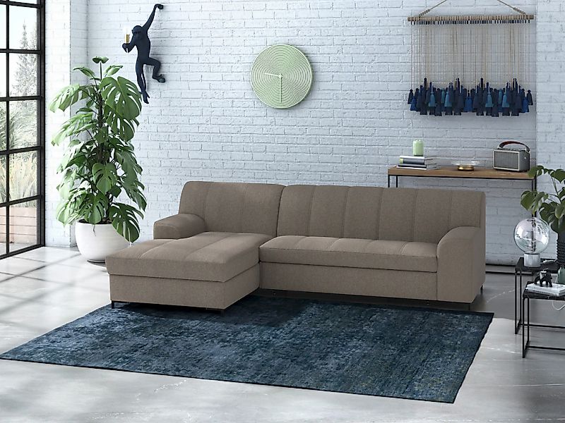 Home affaire Ecksofa "Balme L-Form" Inkl. Zierkissen, wahlweise mit Bettfun günstig online kaufen