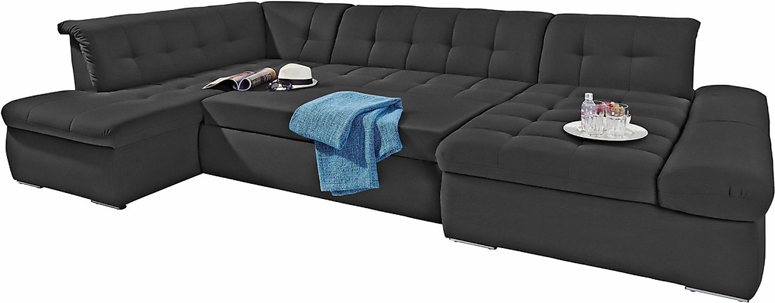 INOSIGN Wohnlandschaft »U-Form« wahlweise mit Bett- und Armlehnfunktion günstig online kaufen