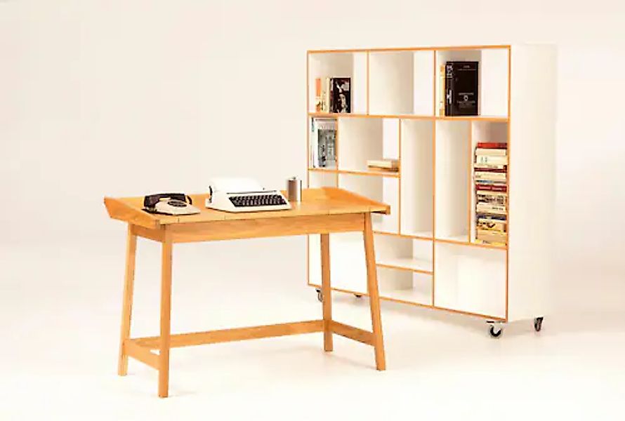 Woodman Schreibtisch »Walter«, skandinavisches Design, Holzfurnier aus Eich günstig online kaufen