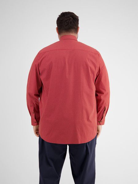 LERROS Langarmhemd "LERROS Modisches Hemd mit Haifischkragen, gemustert" günstig online kaufen