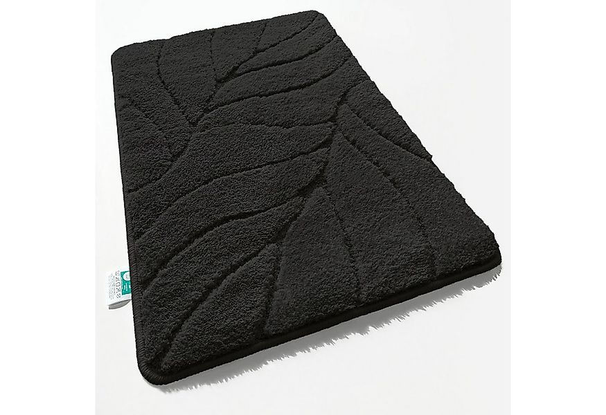 Floordirekt Badematte Maris – Flauschiger Badteppich, Blattstruktur, rutsch günstig online kaufen