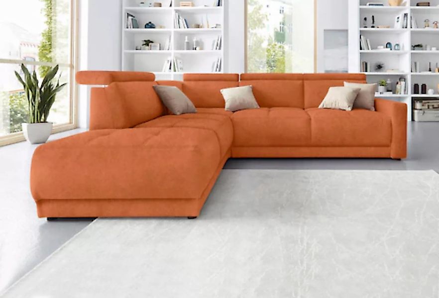 DOMO collection Ecksofa "Ava L-Form", mit Ottomane, Federkern wahlweise mit günstig online kaufen