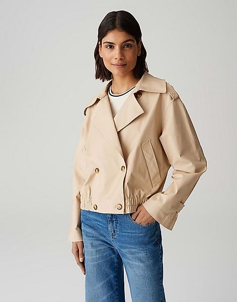OPUS Trenchcoat Kurze Trenchjacke HEDIE Regular aus Lyocell Mix günstig online kaufen