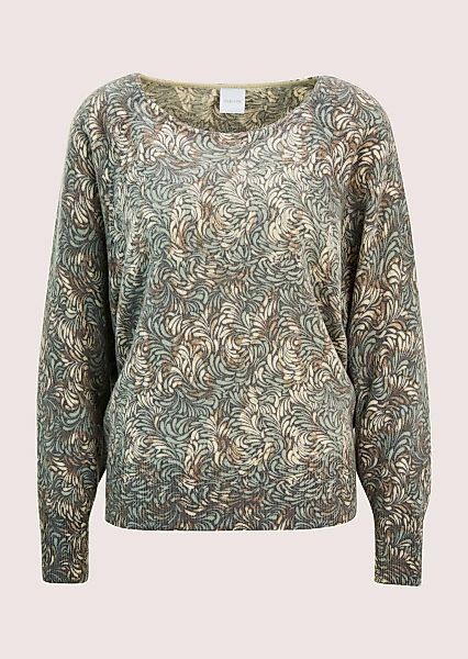 MADELEINE Longpullover "Kaschmirpullover Stilvoller Strickpullover mit Fled günstig online kaufen