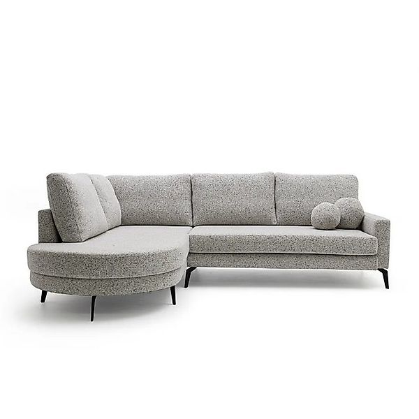 NEXT COLLECTION Ecksofa MAYA, B:263/T:214/H:66CM, Hohe Metallfüße, HR-Schau günstig online kaufen