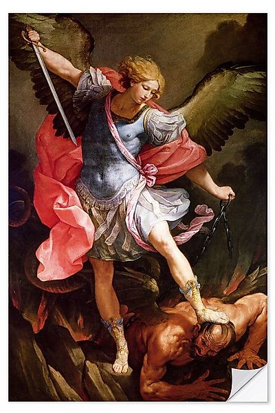 Posterlounge Wandbild Erzengel Michael besiegt Satan, Guido Reni, erhältlic günstig online kaufen