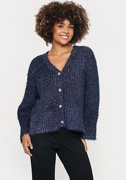 Saint Tropez Strickjacke HalfaSZ Cardigan mit Glitzereffekt günstig online kaufen