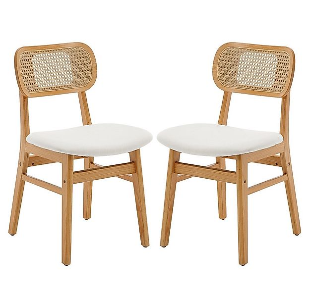 WAHSON OFFICE CHAIRS Esszimmerstuhl Rattansessel 2/4er Set, Küchenstuhl günstig online kaufen